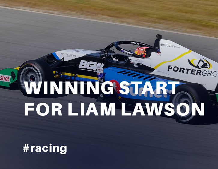 Winning start for Liam Lawson in opening round of Toyota Racing Series
